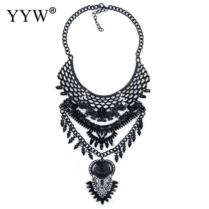 Antique Vintage Tibetan Silver Ethnic Necklace Bracelet