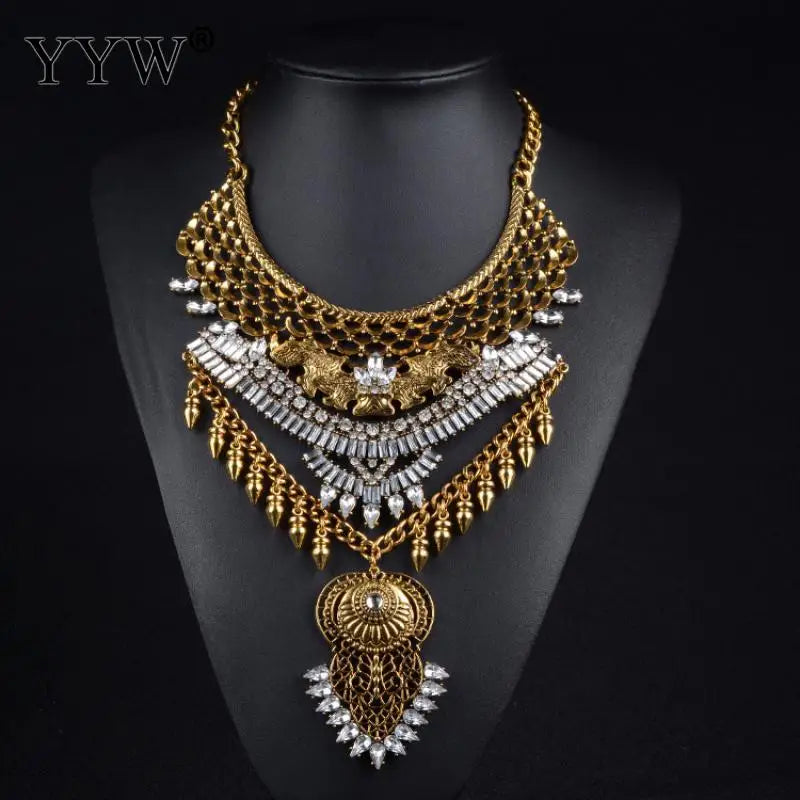 Antique Vintage Tibetan Silver Ethnic Necklace Bracelet