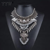 Antique Vintage Tibetan Silver Ethnic Necklace Bracelet