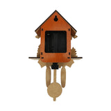 Antique Wooden Wall Clock Bird Time Swing Alarm Watch Home Decor