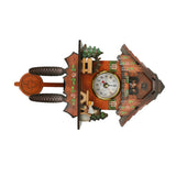 Antique Wooden Wall Clock Bird Time Swing Alarm Watch Home Decor