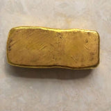 Antique Pure Copper Bar Ingot Brass Gilt Ingot Collection