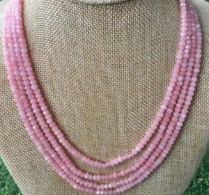 Vintage Magnetic Aquamarine Necklace 17-20"