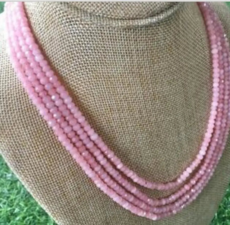 Vintage Magnetic Aquamarine Necklace 17-20"