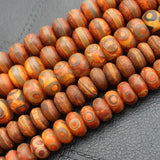 Antique Dzi Agate Rondelle Beads Mix Wholesale for Jewelry Making
