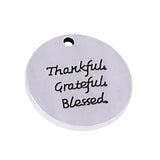 Antique Silver Disc Charm My Story Isn't Over Stamped DIY Jewelry Making