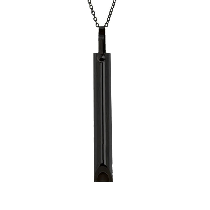 Anxiety Whistle Necklace Stress Relief Pendant
