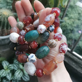 1Pcs Natural Agate Bracelets Weathered Old Rough Shapes for Man Woman Jewelry