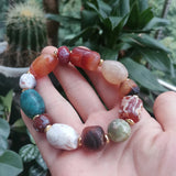 1Pcs Natural Agate Bracelets Weathered Old Rough Shapes for Man Woman Jewelry