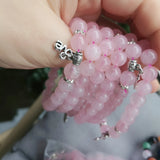 1Pcs Pink Crystal Bracelet Anchor Heart Lock English Letters Jewelry for Women