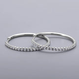 30mm Big Round Hoop Earrings 925 Sterling Silver CZ Jewelry