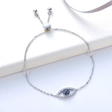 Moissanite Evil Eye Bracelet 925 Silver Original Jewelry Gift