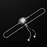 Opal Bracelet 925 Silver Gemstone Chain Jewelry Birthday