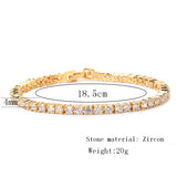 Iced Out Tennis Bracelet for Women Hip Hop Rock Jewelry