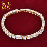 Iced Out Tennis Bracelet for Women Hip Hop Rock Jewelry