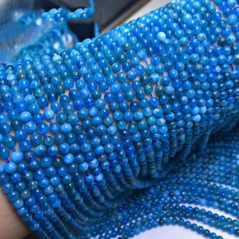 Apatite 4mm Natural Gemstone Beads Round 15inch