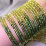 Apatite Round Faceted Yellow/Green 4-4.5mm Loose Beads