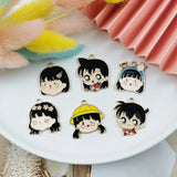 10pcs Boy & Girls Enamel Charms Dangle Pendants DIY Jewelry Earring Accessories