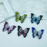 10pcs Butterfly Enamel Charms Rhinestone Jewelry DIY Accessories Pendants