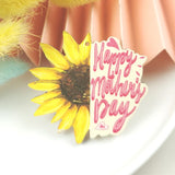 10pcs Mom Wooden Charms Love Mother Earring Pendant DIY Jewelry Making