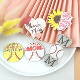10pcs Mom Wooden Charms Love Mother Earring Pendant DIY Jewelry Making