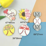 10pcs Mom Wooden Charms Love Mother Earring Pendant DIY Jewelry Making