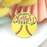 10pcs Mom Wooden Charms Love Mother Earring Pendant DIY Jewelry Making