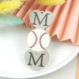 10pcs Mom Wooden Charms Love Mother Earring Pendant DIY Jewelry Making