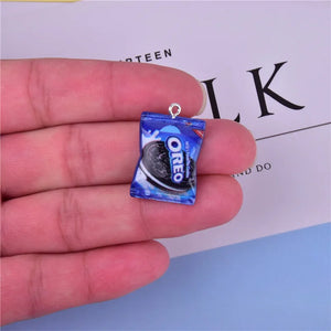 20pcs Biscuits Cookies Resin Charms DIY Craft Bracelet Earring Making Finding
