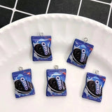 20pcs Biscuits Cookies Resin Charms DIY Craft Bracelet Earring Making Finding