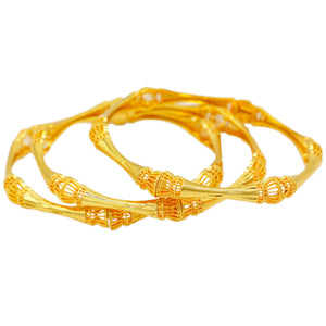 24K Bright Cuff Bracelet African Ethiopian Wedding