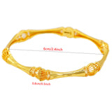 24K Bright Cuff Bracelet African Ethiopian Wedding