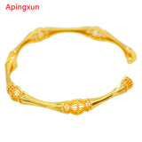 24K Bright Cuff Bracelet African Ethiopian Wedding