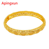 24K Cuff Bracelets Ethiopian Can Open Bangle Arab Wedding Jewelry