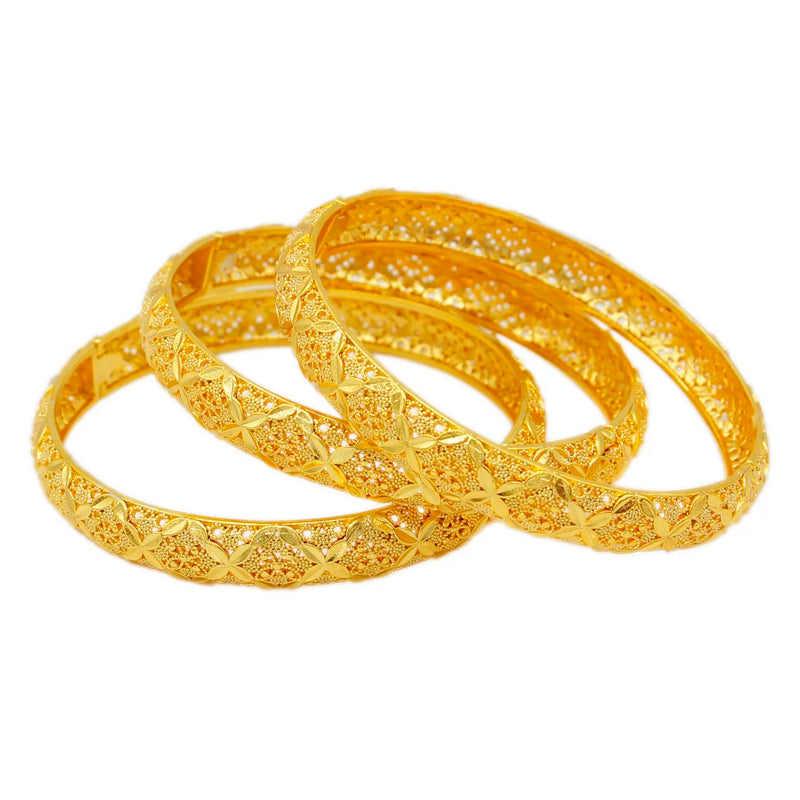 24K Cuff Bracelets Ethiopian Can Open Bangle Arab Wedding Jewelry
