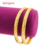 2pcs/lot Big Size Streak Bracelet African Arab Women Bridal Wedding Jewelry