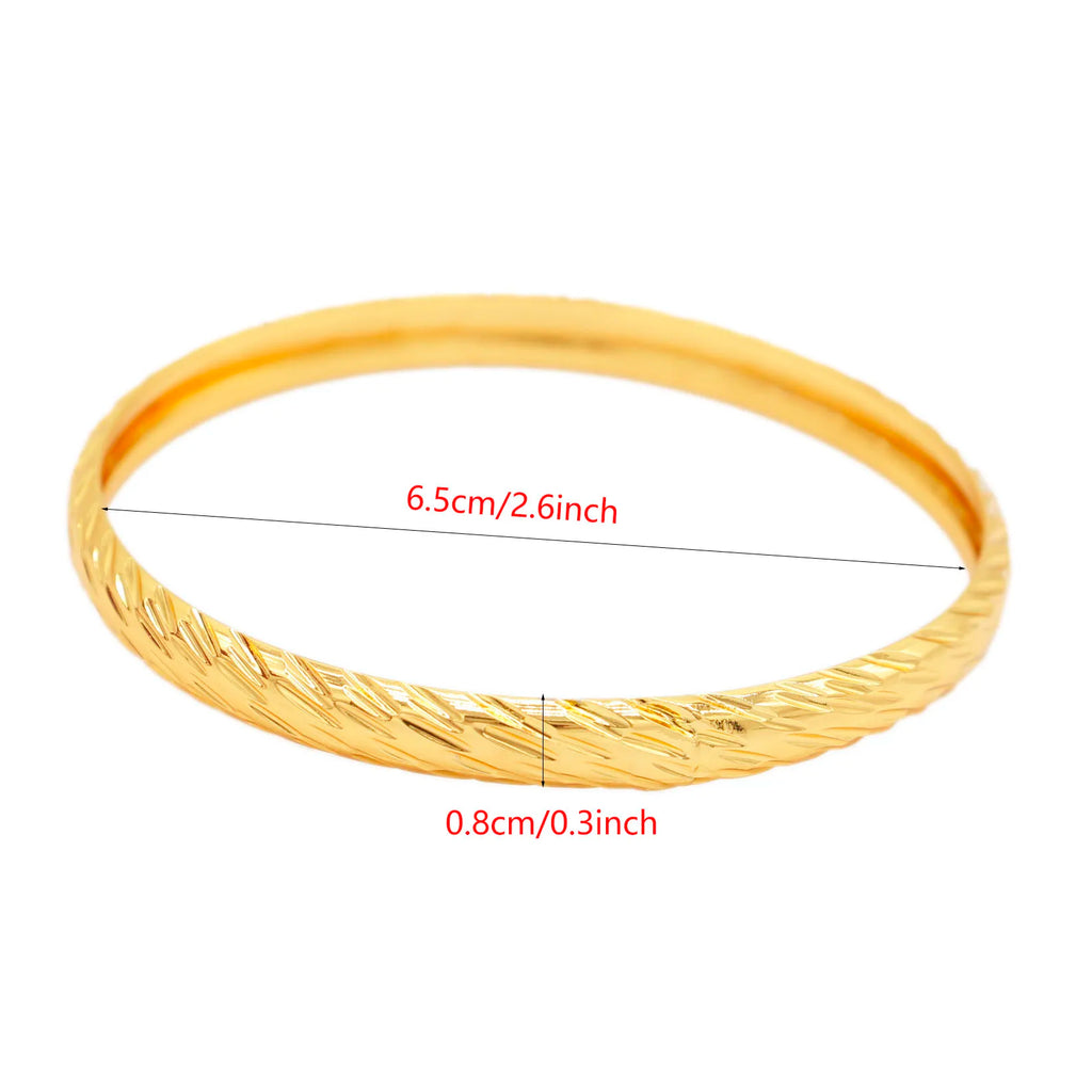 2pcs/lot Big Size Streak Bracelet African Arab Women Bridal Wedding Jewelry