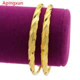 2pcs Adjustable Bracelet Women Bangle African Bridal Wedding Jewelry