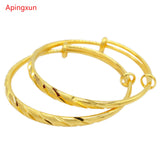 2pcs Adjustable Bracelet Women Bangle African Bridal Wedding Jewelry
