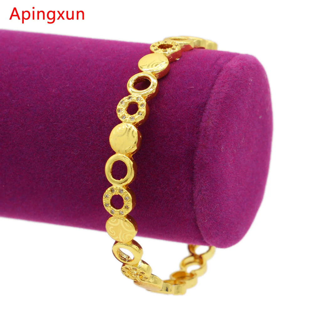 Big Size Dubai Bangle For Women Bridal Wedding Jewelry