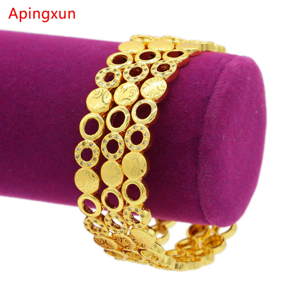 Big Size Dubai Bangle For Women Bridal Wedding Jewelry