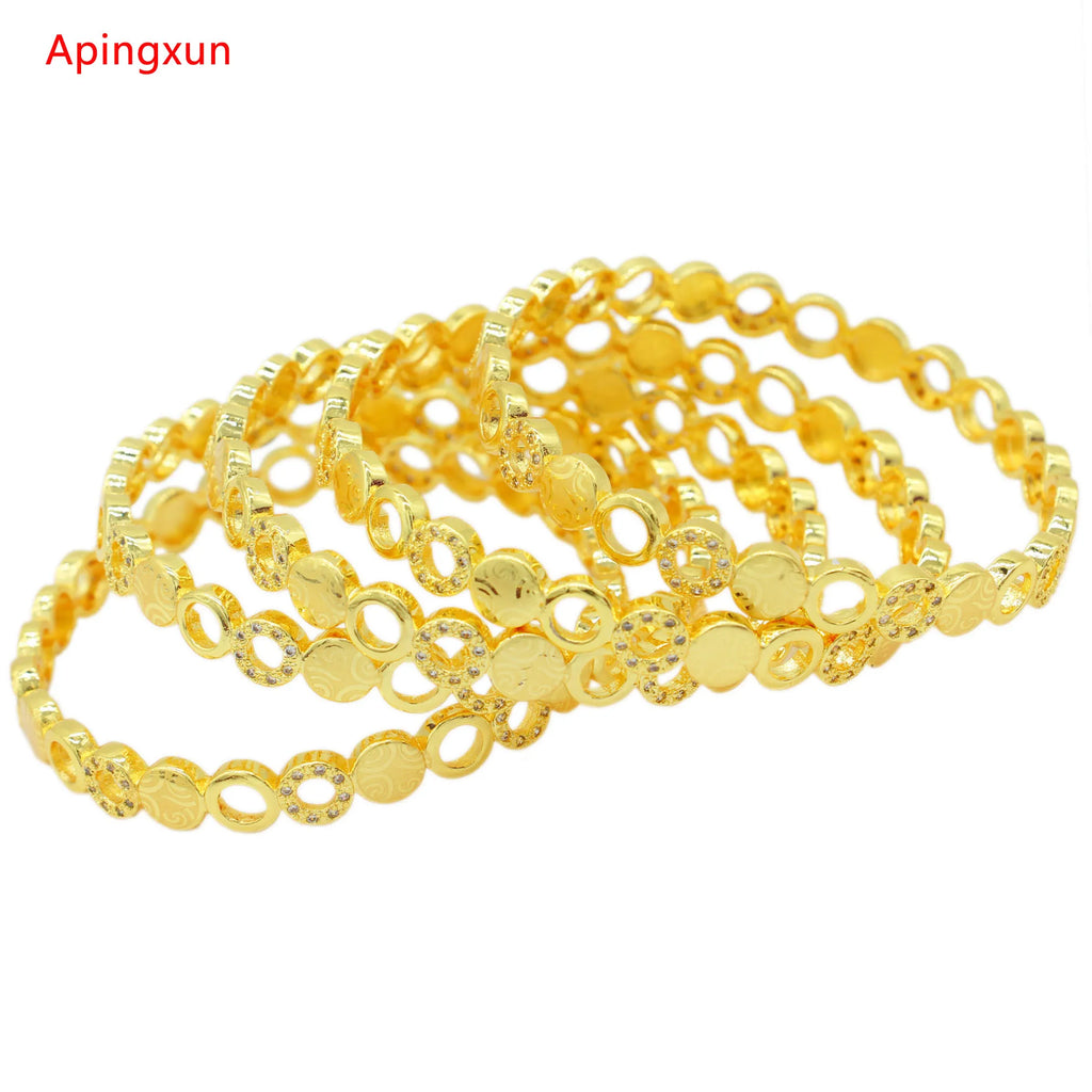 Big Size Dubai Bangle For Women Bridal Wedding Jewelry