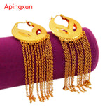 Bright Earrings African Ethiopian Arab Women Girls Bridal Wedding Party Charm