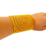 Dubai 24K Big Model Cuff Bracelet for Women