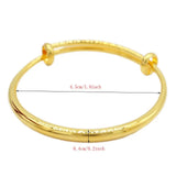 Dubai European Bangle Jewelry Bracelets for Baby Children Christmas XTE8