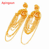 Dubai Earrings African Ethiopian Women Girls Party Earrings Wedding Jewelry
