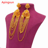 Dubai Earrings African Ethiopian Women Girls Party Earrings Wedding Jewelry