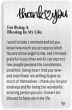 Engraved Wallet Card Inserts Thank You Gift