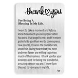 Engraved Wallet Card Inserts Thank You Gift