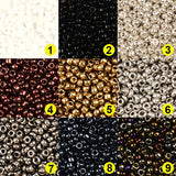 1000 Metallized Charms Czech Glass Beads for Jewelry Making Seed Beads DIY